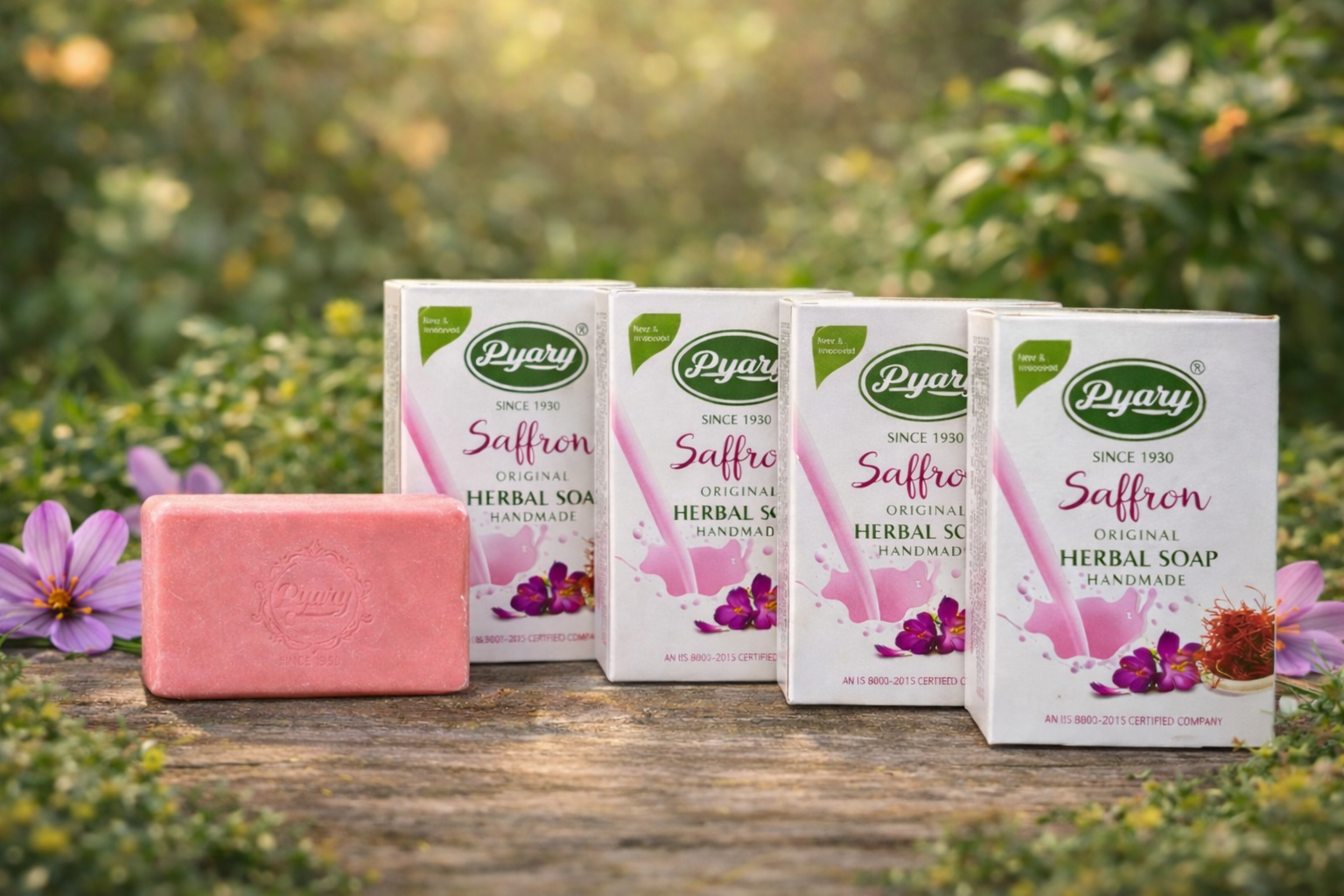 Saffron Soap e saffron pack of 4