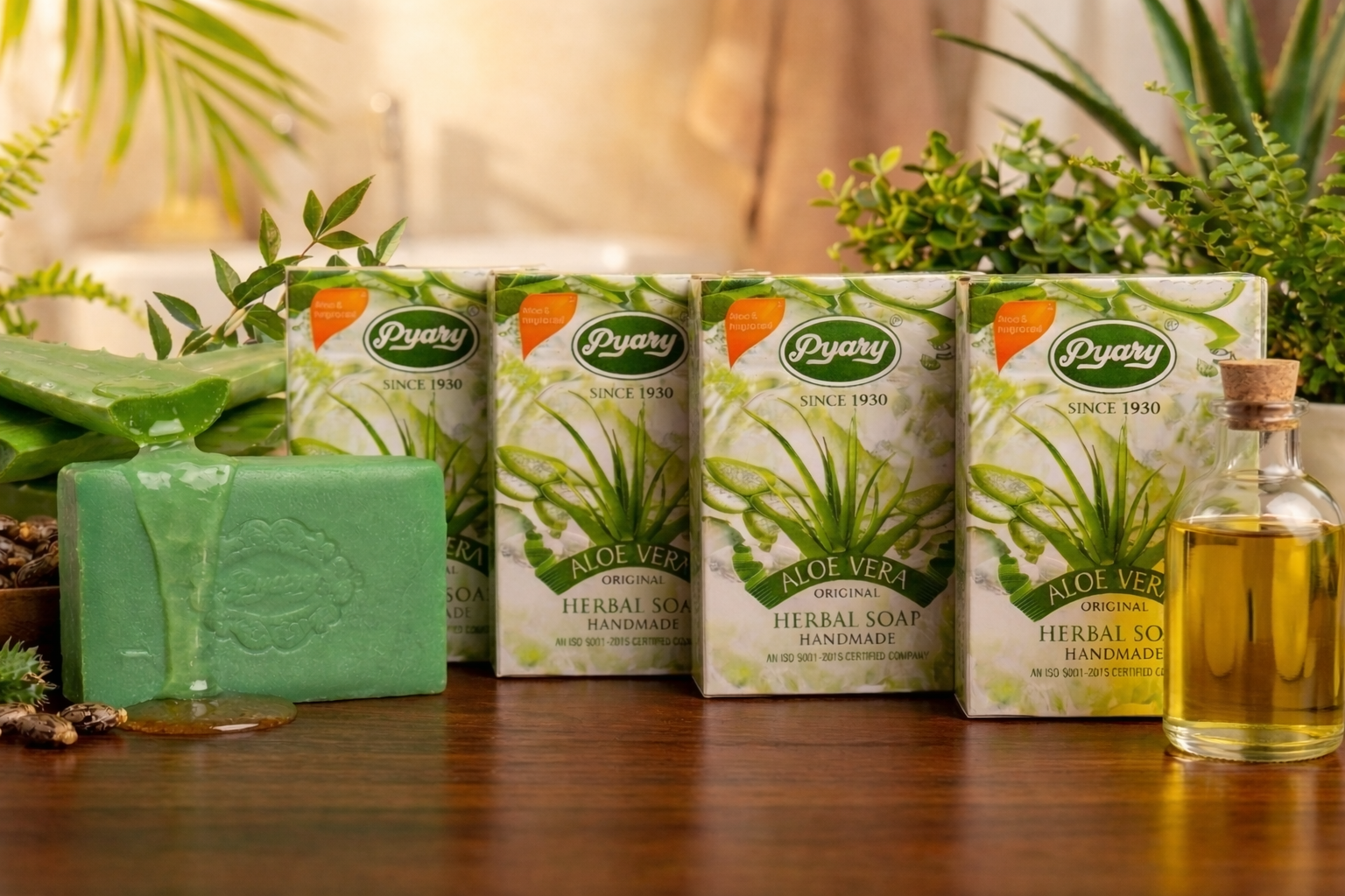 Aloe Vera Soap e aloe vera pack of 4