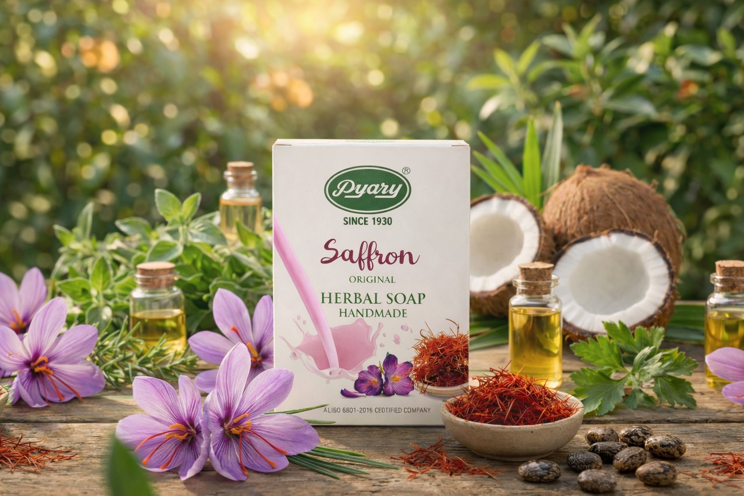 Saffron Soap e saffron main